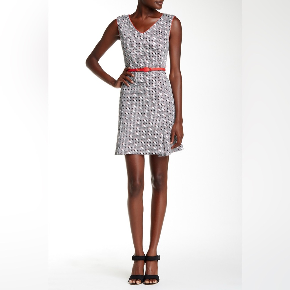 COCO & tashi black and white mini dress.
